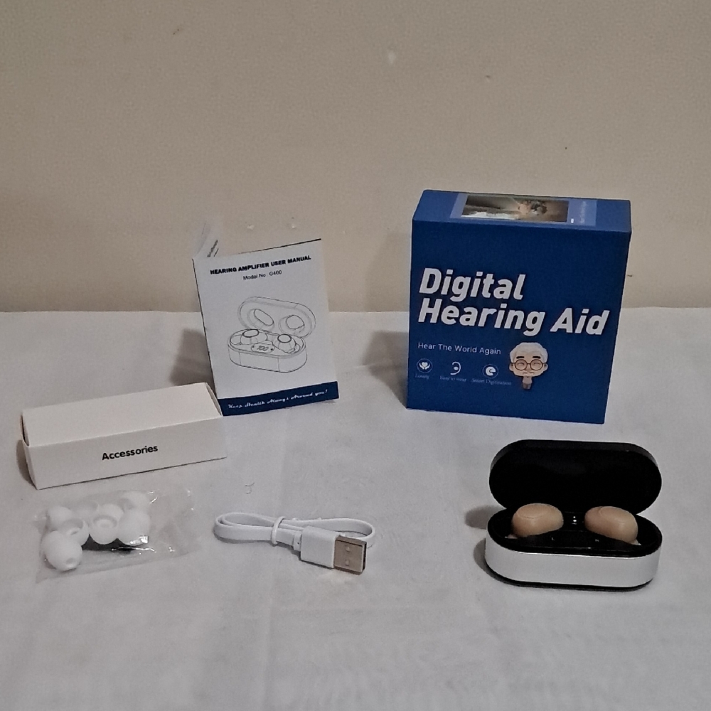 Wireless Rechargeable Earbuds - Beige